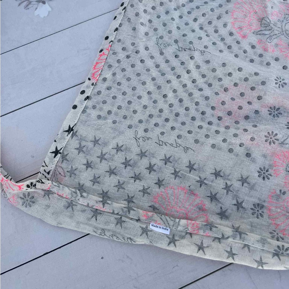 Free People Pink Floral and Black Polka Dot Bag - Picture 3 of 5